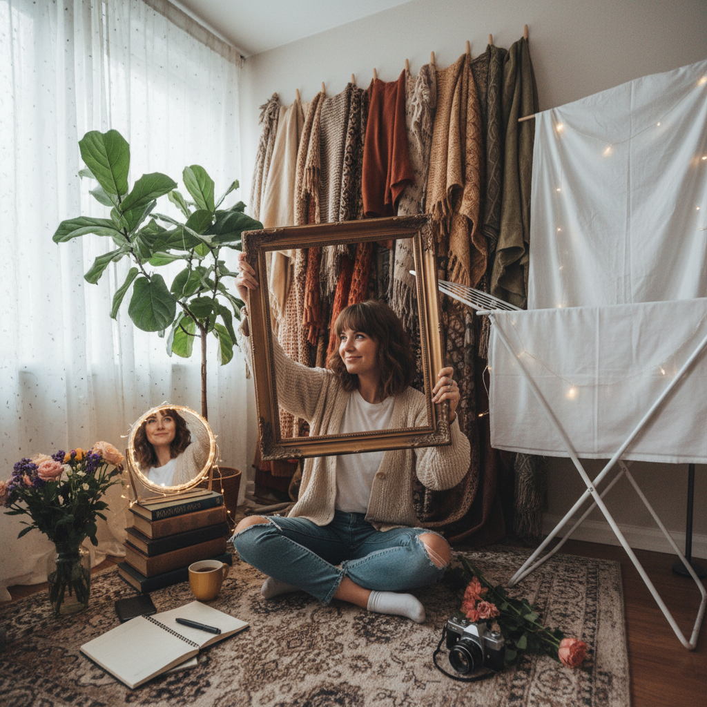 10 pomysłów na zdjęcia w małym mieszkaniu bez ładnego tła
