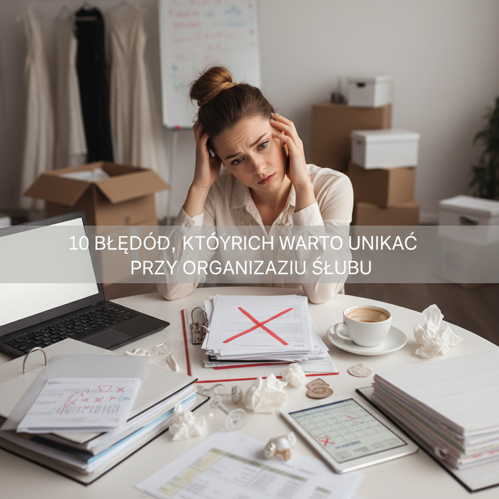 10 błędów, których warto unikać przy organizacji ślubu